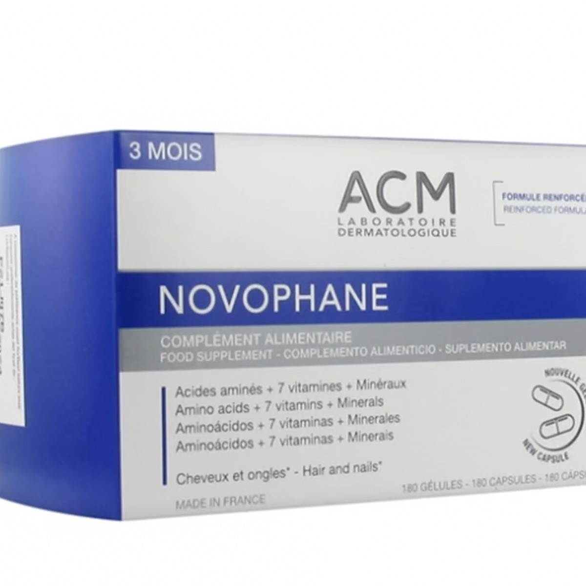 Imagen de ACM Novophane complemento anticaída 180 cápsulas