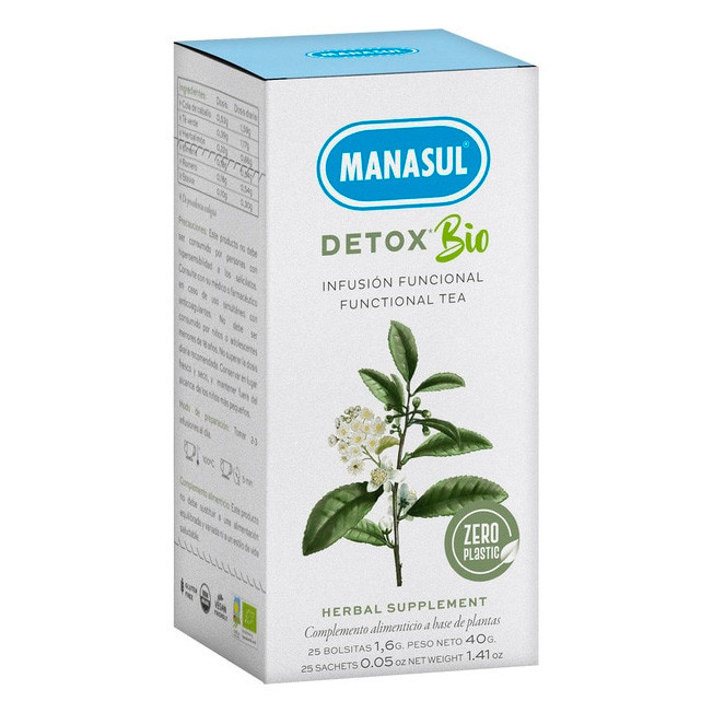 Imagen de Manasul infusión detox bio 25 bolsitas