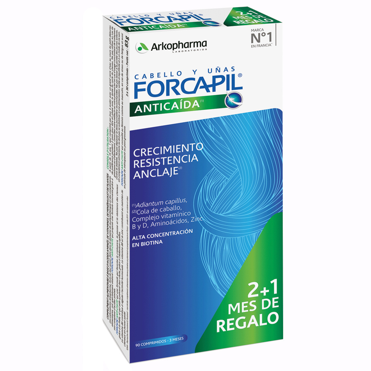 Imagen de Forcapil anticaída de cabello 90caps 2+1