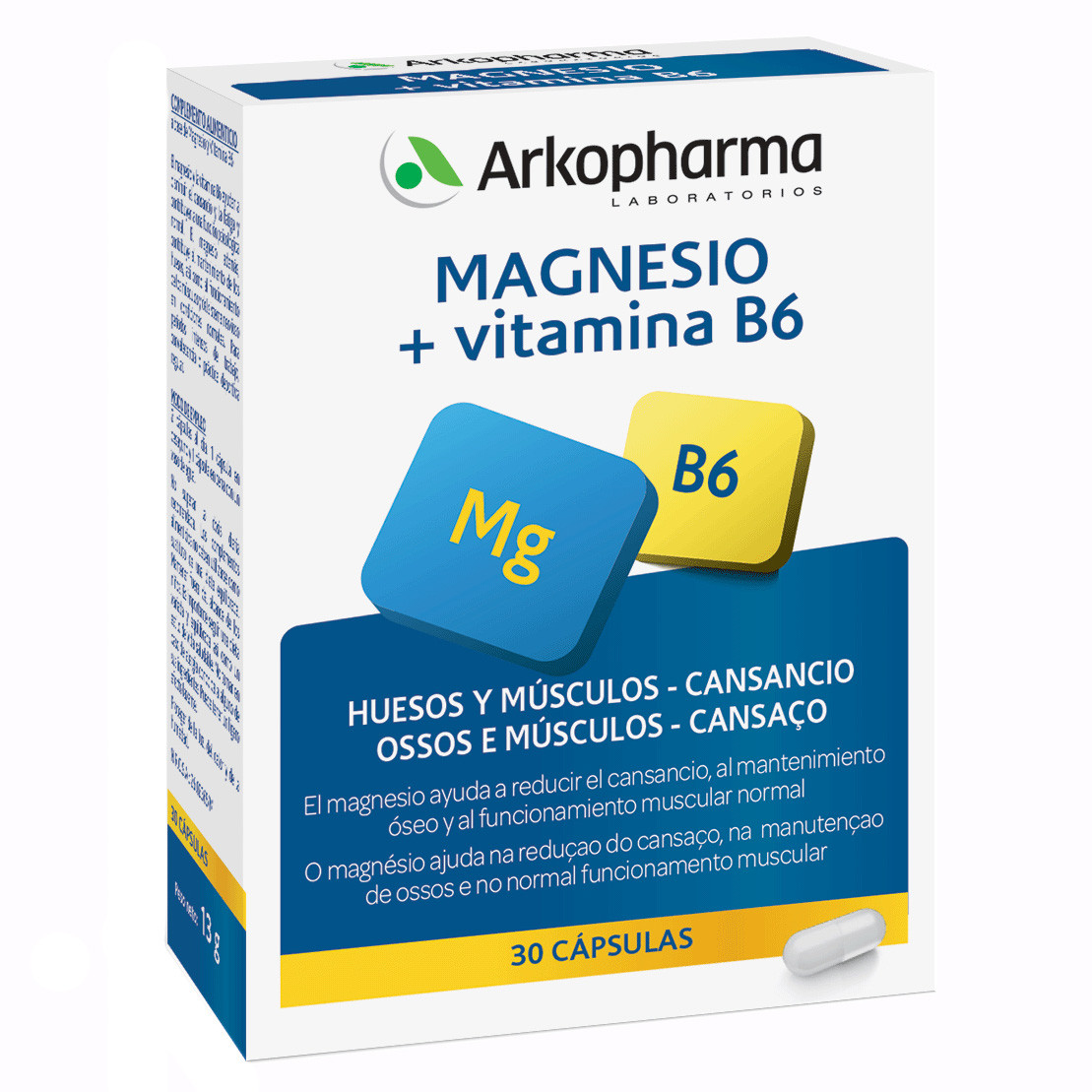 Imagen de Arkovital Magnesio 375mg + Vitamina B6 2 x 21 comprimidos