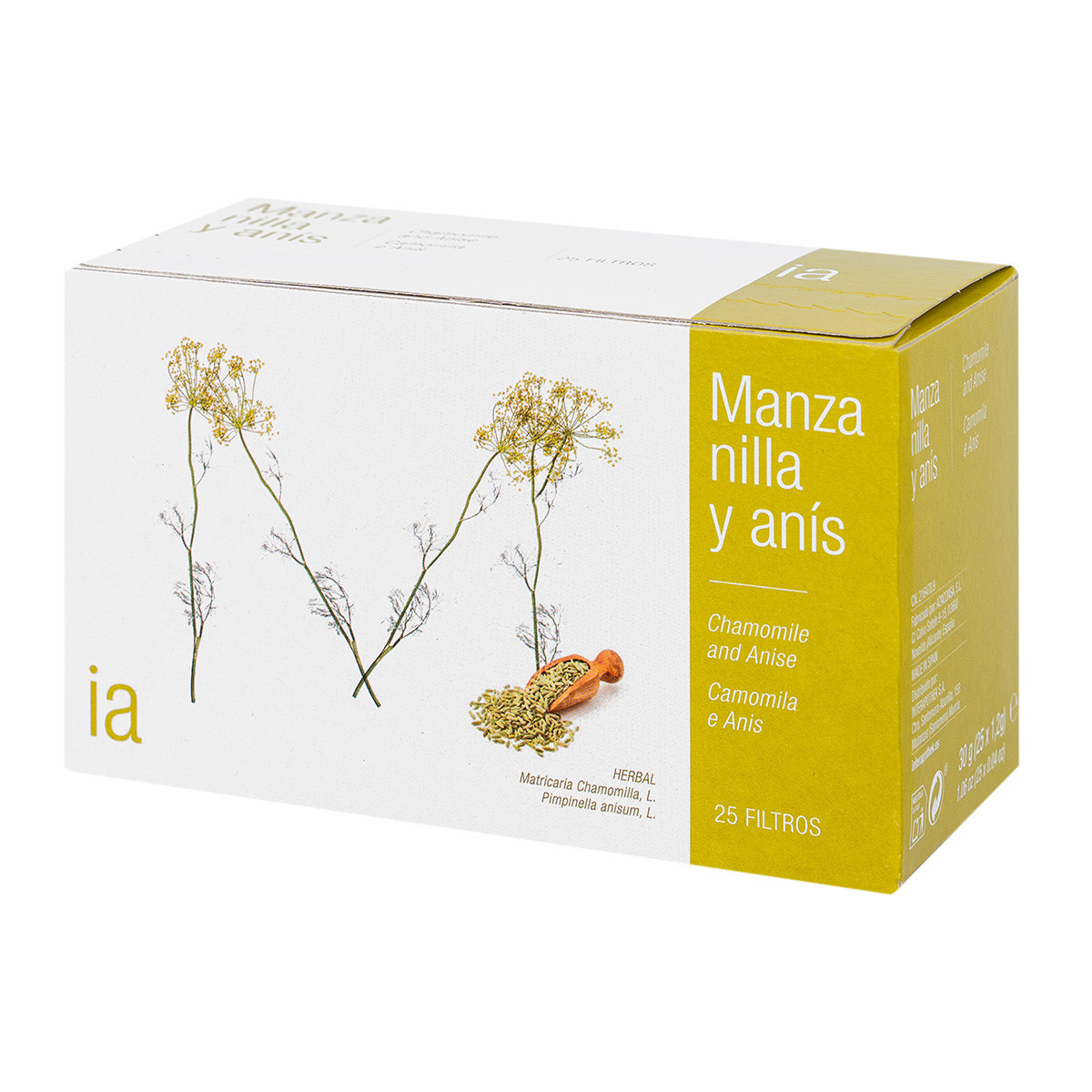 Imagen de Interapothek manzanilla con anís infusión 25uds